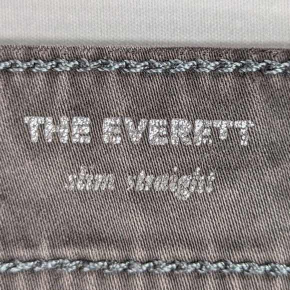 AG Adriano Goldschmied Everett Jeans 38x32 Men Gray Slim Straight Stretch Denim - Picture 3 of 6